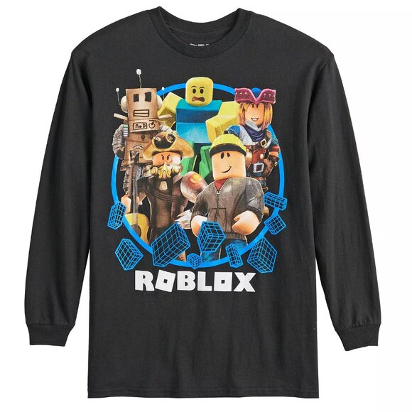 New! Roblox Characters Videogame Long Sleeve T-Shirt - Picture 1 of 2